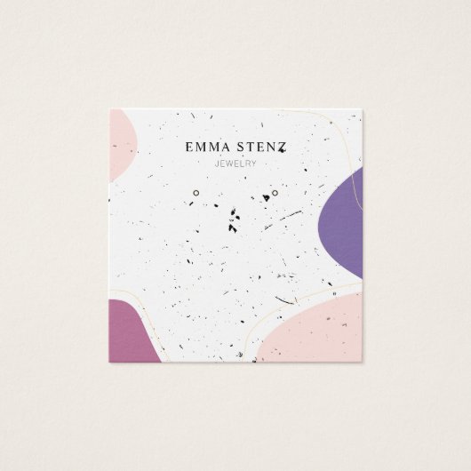 Modern formatierte Earring Square Display Card (Vorderseite)