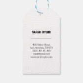 Modern formatierte Fotografie Vollständiger Foto N Geschenkanhänger (Rückseite)