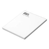 Modern formatierter Minimalistischer Beruflicher N Notizblock (Rotiert)