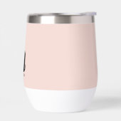 Modern formatierter, rosa Monogramm-Name (Links)