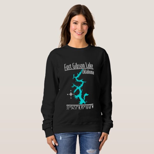 Modern Fort Gibson Lake - Oklahoma Sweatshirt (Vorne ganz)