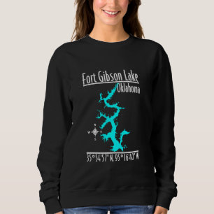 Modern Fort Gibson Lake - Oklahoma Sweatshirt