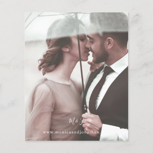 Modern Foto 4 Wedding Flyer (Hinten)