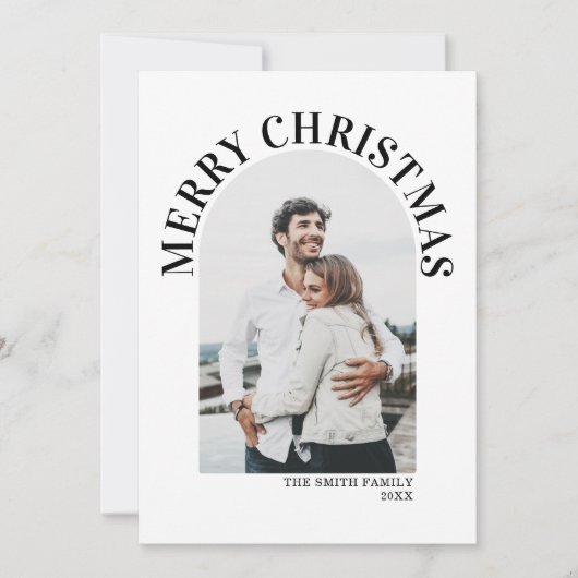 Modern Foto Arch Minimalistische Weihnachten (Vorderseite)