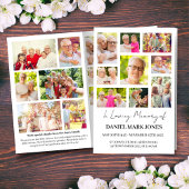 Modern Foto Beerdigung Programm für Männer