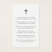 Modern Foto Beileid Beerdigung Gedenkkarte (Rückseite)