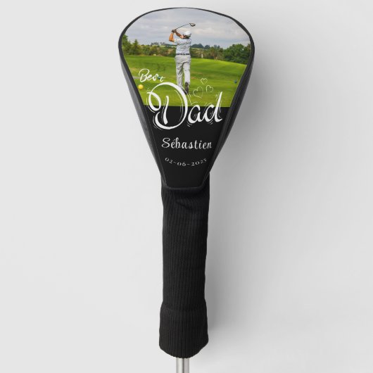 Modern Foto Best dad Golf Head Cover Headcover (Vorderseite)