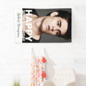 Modern Foto Birthday Party Banner (Insitu)