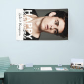 Modern Foto Birthday Party Banner (Messeveranstaltung)