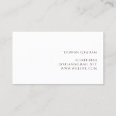 Modern Foto Calling Card Telefonnummerkarte (Rückseite)