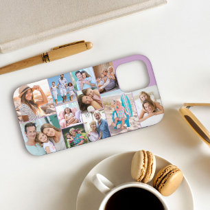 Modern Foto Collage 11 Picture Lilac Sideways Case-Mate iPhone Hülle