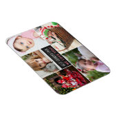 Modern Foto Collage Beste Opa je Magnet (Rechte Seite)