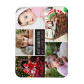 Modern Foto Collage Beste Opa je Magnet (Vertikal)