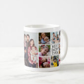 Modern Foto Collage| Bester Papa je Kaffeetasse (VorderseiteRechts)