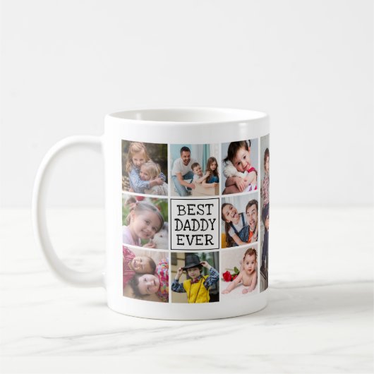 Modern Foto Collage| Bester Papa je Kaffeetasse (Links)