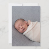 Modern Foto Collage Birth Ankündigung (Rückseite)