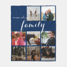 Modern Foto Collage Family Typografie