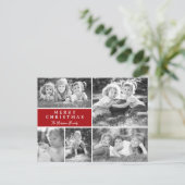 Modern Foto Collage Frohe Weihnachten (Stehend Vorderseite)