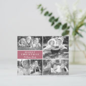 Modern Foto Collage Frohe Weihnachten (Stehend Vorderseite)