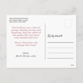 Modern Foto Collage Frohe Weihnachten (Rückseite)