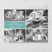 Modern Foto Collage Frohe Weihnachten (Vorderseite)