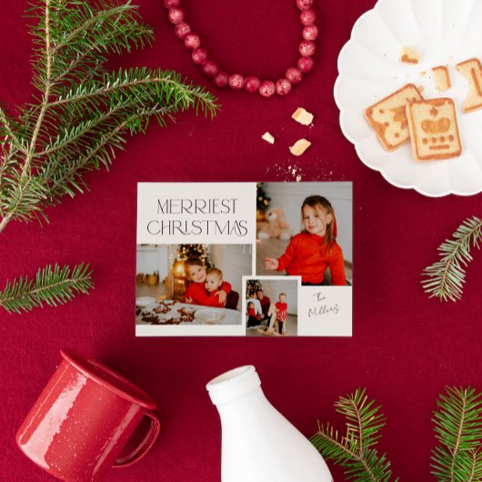 Modern Foto Collage Frohe Weihnachten