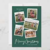 Modern Foto Collage Frohe Weihnachten (Vorderseite)