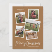 Modern Foto Collage Frohe Weihnachten (Vorderseite)