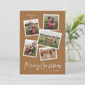 Modern Foto Collage Frohe Weihnachten (Stehend Vorderseite)