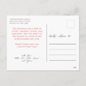 Modern Foto Collage Frohe Weihnachten (Rückseite)