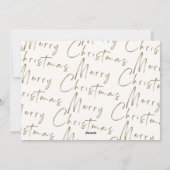 Modern Foto Collage Frohe Weihnachtskarte Feiertagskarte (Rückseite)