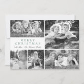 Modern Foto Collage Frohe Weihnachtswoche Feiertagskarte (Vorderseite)