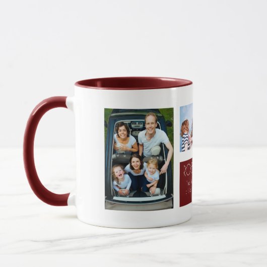 Modern Foto Collage Fun Tasse (Links)