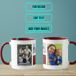 Modern Foto Collage Fun Tasse