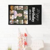 Modern Foto Collage Happy Birthday Banner (Insitu)