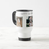 Modern Foto Collage & Happy Vathers Day Reisebecher (Vorderseite Links)