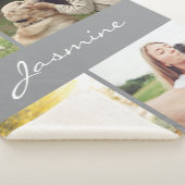 Modern Foto Collage Hund Grau Sherpadecke