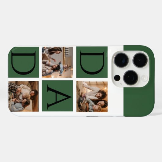 Modern Foto Collage iPhone Case - "Daddy" (Rückseite (Horizontal))