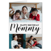 Modern Foto Collage Mommy Birthday (Vorne)