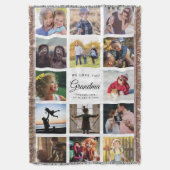 Modern Foto Collage Oma Nana Familie Instagramm Decke (Vorderseite Vertikal)