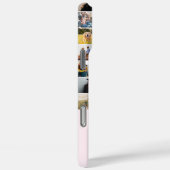 Modern Foto Collage Pink Initial Monogram Case-Mate iPhone Hülle (Rückseite / Rechts)