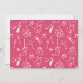 Modern Foto Collage Spaß HandGezeichnet Geburtstag Einladung (Rückseite)