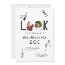 Modern Foto Collage Spaß HandGezeichnet Geburtstag