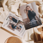 Modern Foto Collage Stilvoller Script-Abschluss Ankündigung