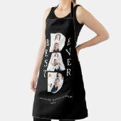 Modern Foto Collage Vater Typografie Simple Black Schürze (InSitu)