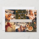 Modern Foto Collage Weihnachtskarte Dankeskarte (Vorderseite)