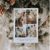 Modern Foto Collage Weihnachtskarte Einladung