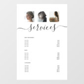 Modern Foto Collage White Wellness-Center Salon Se Fensteraufkleber (Blatt)