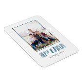 Modern Foto Frame Happy Hanukkah Magnet (Rechte Seite)