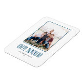 Modern Foto Frame Happy Hanukkah Magnet (Linke Seite)
